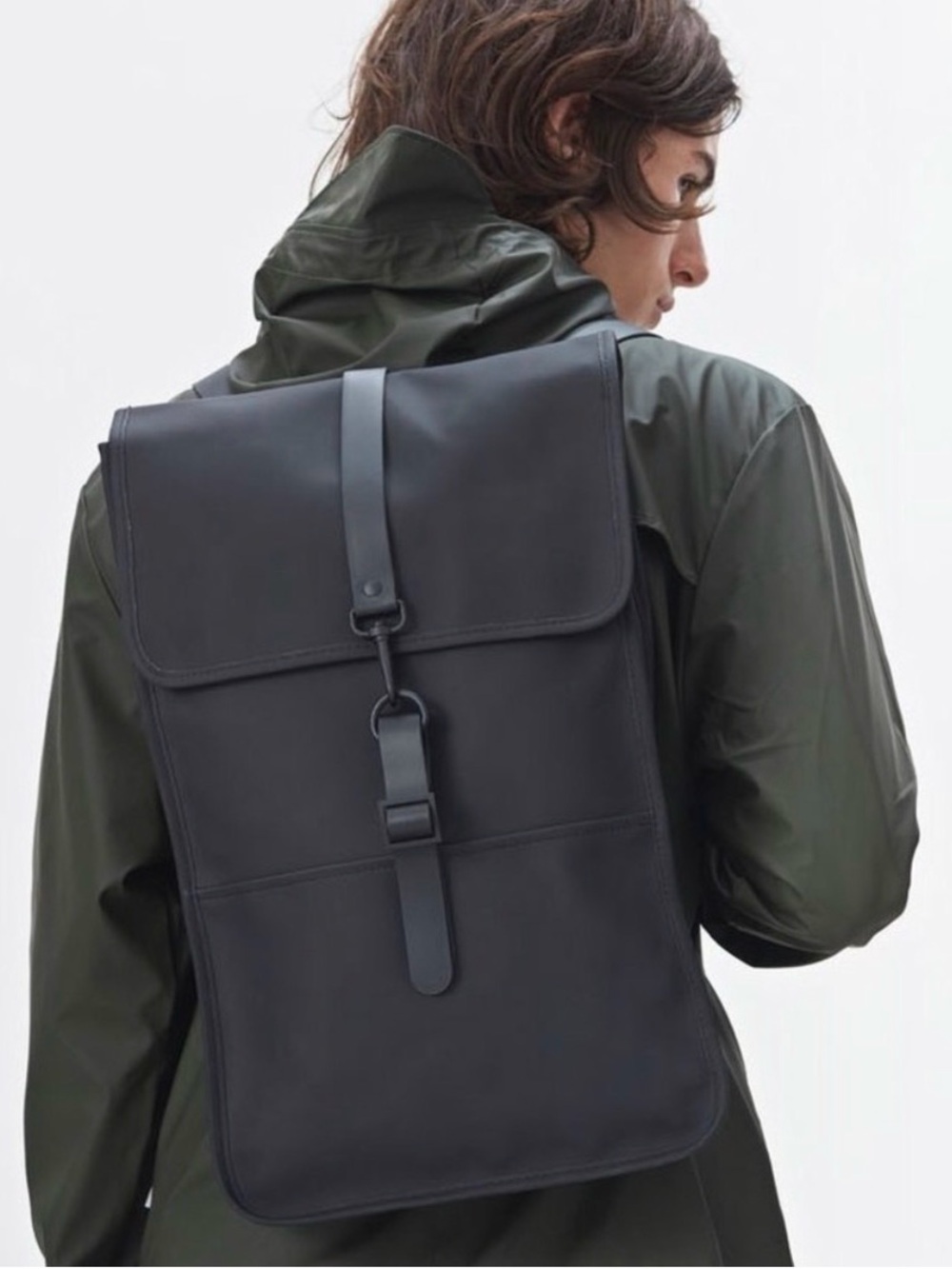 NEW Rains Waterproof Backpack Black - Picture 4 of 9